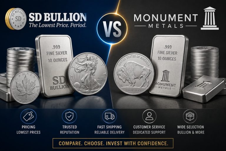 SD Bullion vs Monument Metals